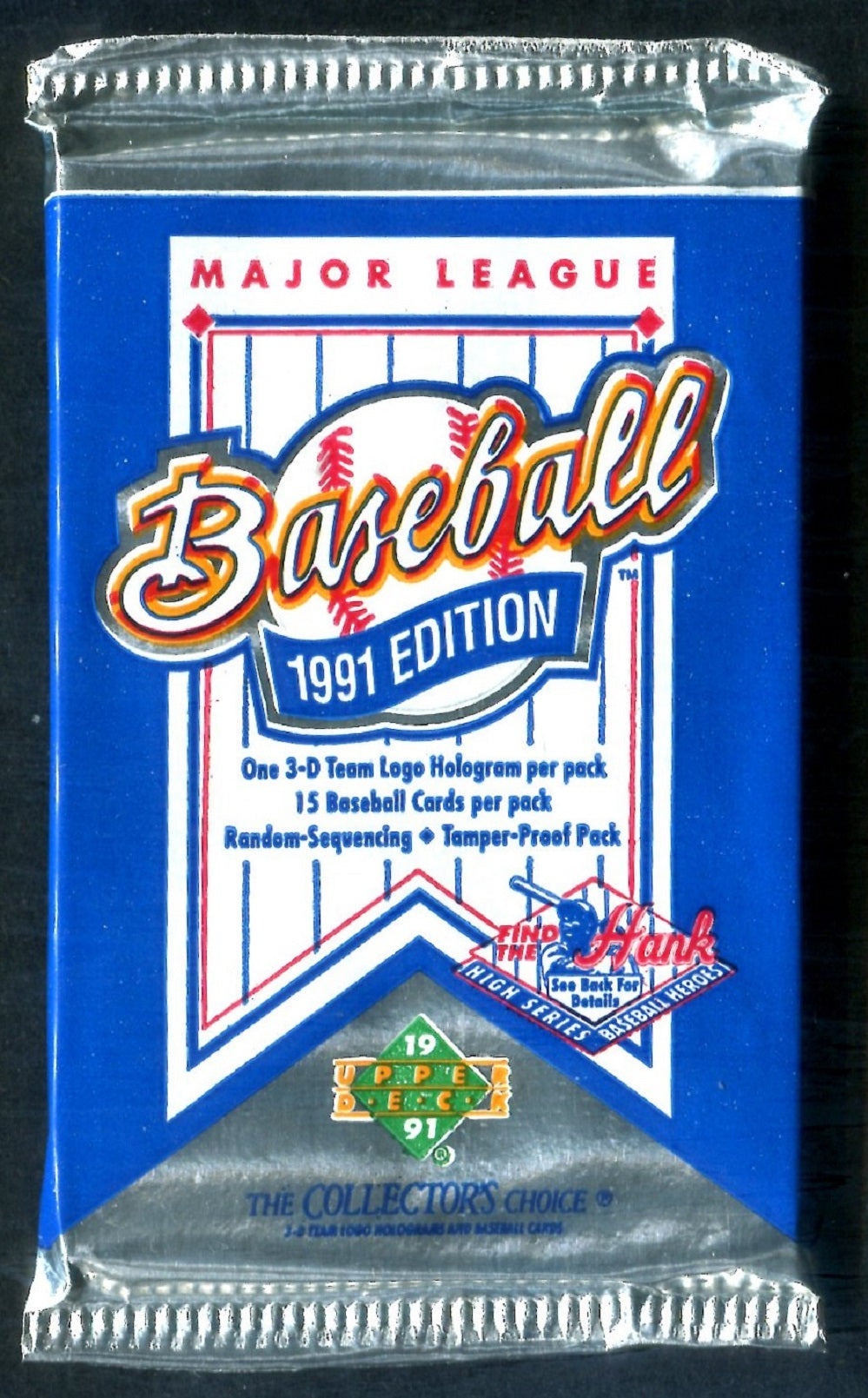 1991 Upper Deck Baseball Unopened High Series Pack