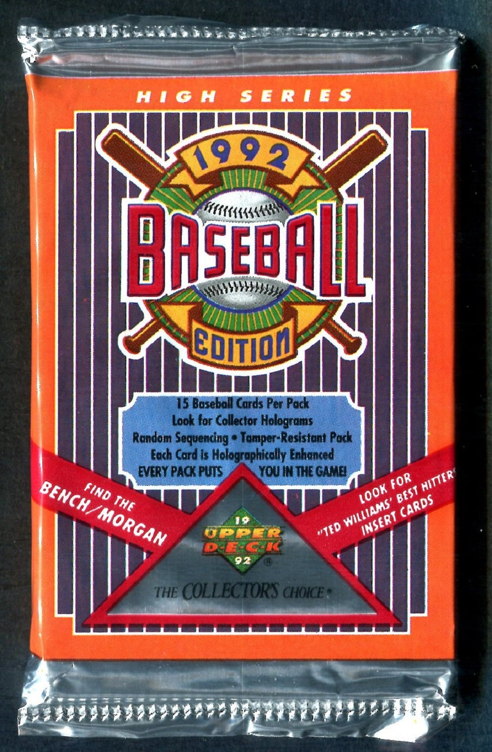 1992 Upper Deck Baseball Unopened High Series Pack