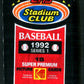 1992 Topps Stadium Club Baseball Unopened Series 1 Pack