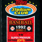 1992 Topps Stadium Club Baseball Unopened Series 2 Pack