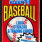 1991 Fleer Baseball Unopened Pack