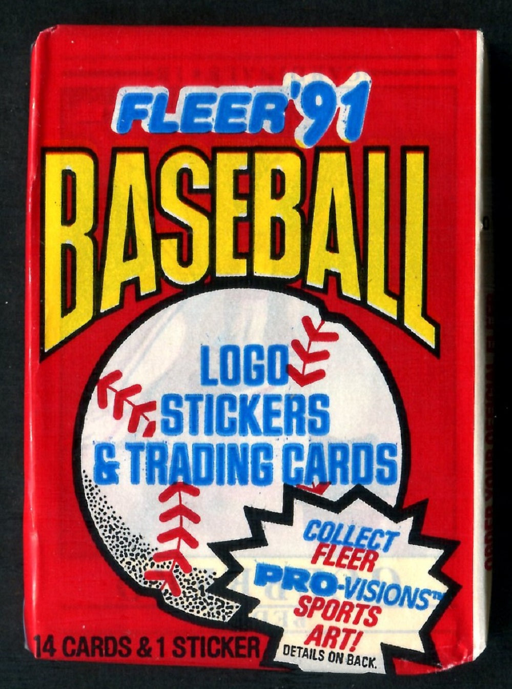 1991 Fleer Baseball Unopened Wax Pack