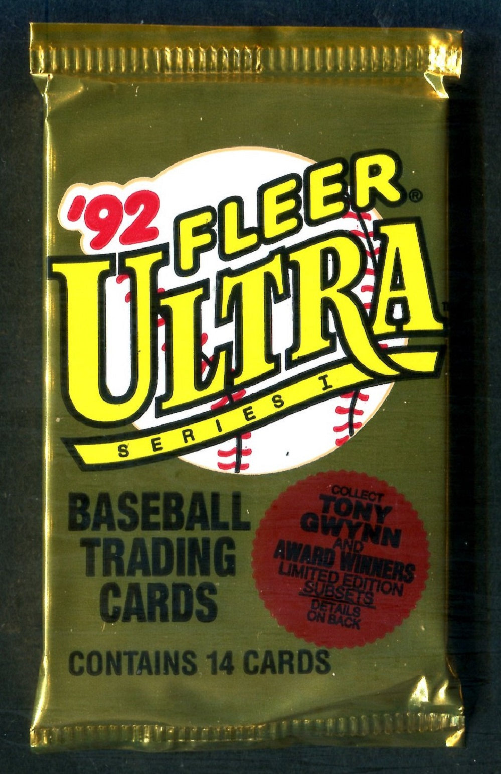 1992 Fleer Ultra Baseball Unopened Series 1 Pack