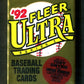 1992 Fleer Ultra Baseball Unopened Series 1 Pack