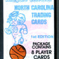 1989 Collegiate Collection North Carolina Basketball 1st Edition Pack (8)