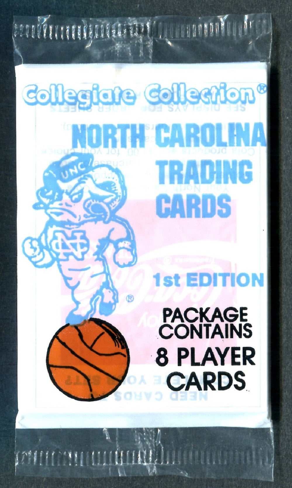 1989 Collegiate Collection North Carolina Basketball 1st Edition Pack (8)