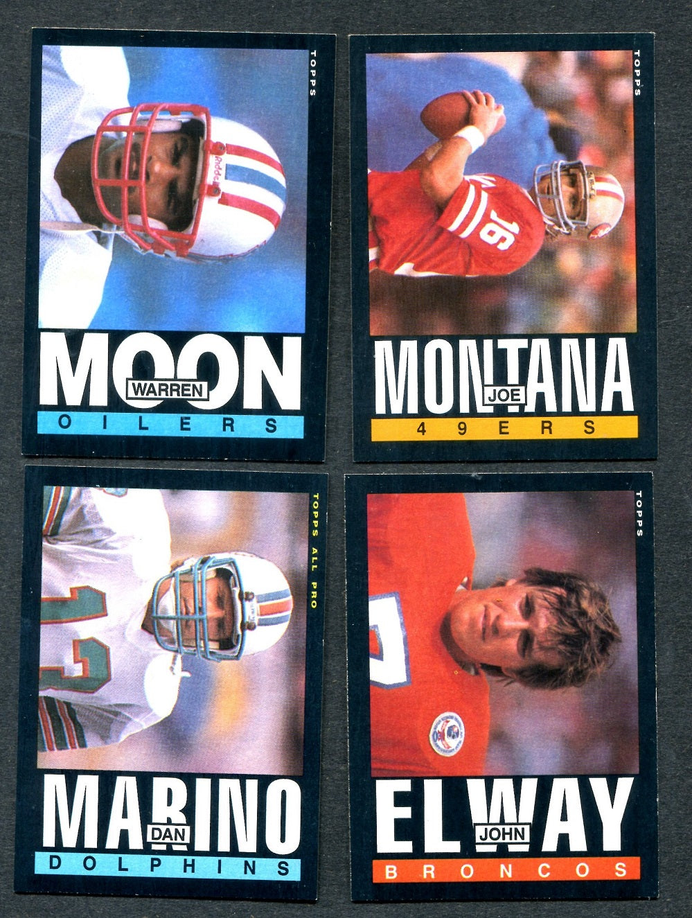 1985 Topps Football Complete Set NM (396) (24-489)