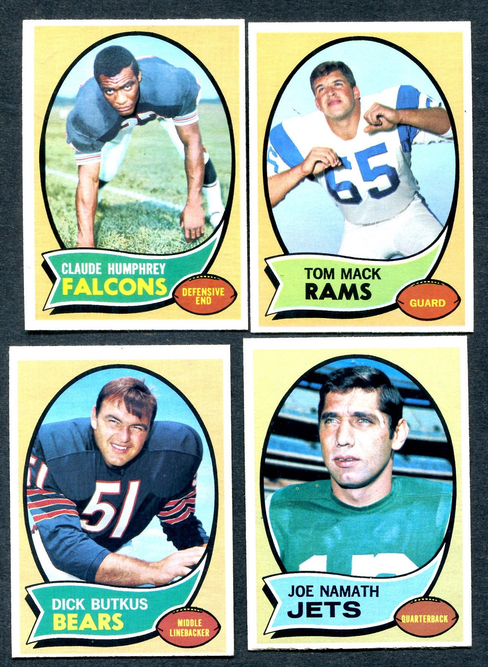 1970 Topps Football Complete Set EX/MT (263) (24-490)