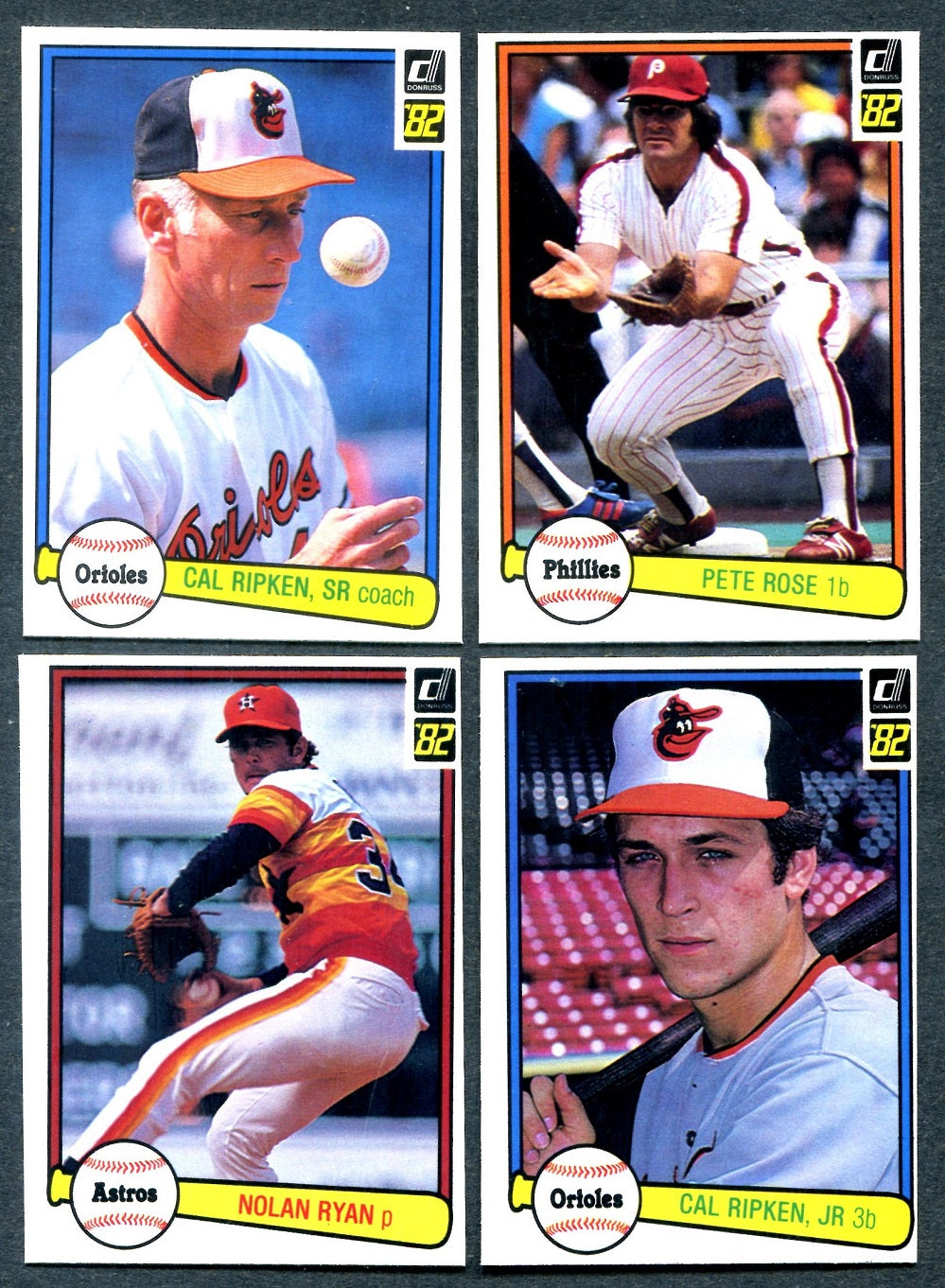 1982 Donruss Baseball Complete Set EX (660) (24-496)