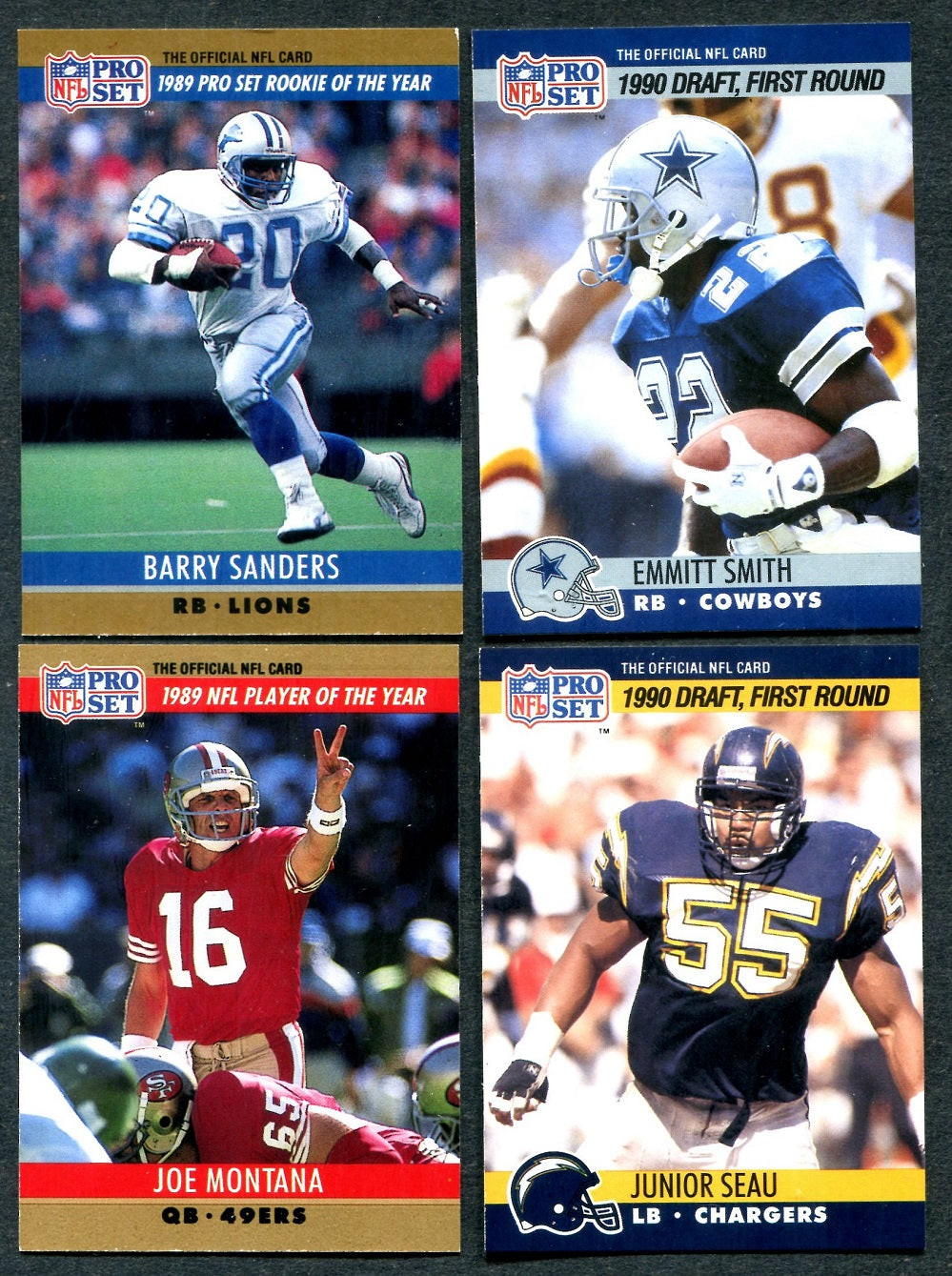 1990 Pro Set Football Complete Set (w/ Inserts)