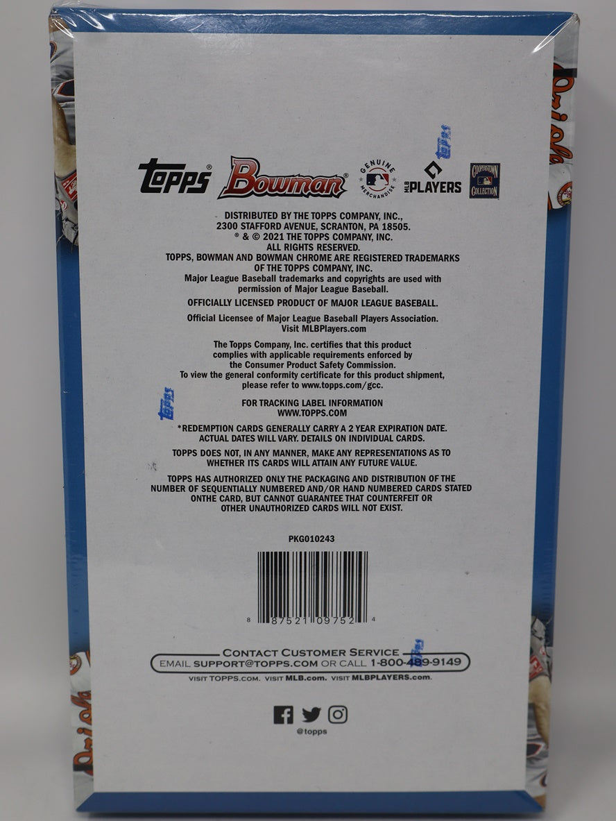 2021 Bowman Baseball Jumbo Box (Hobby) (12/32)