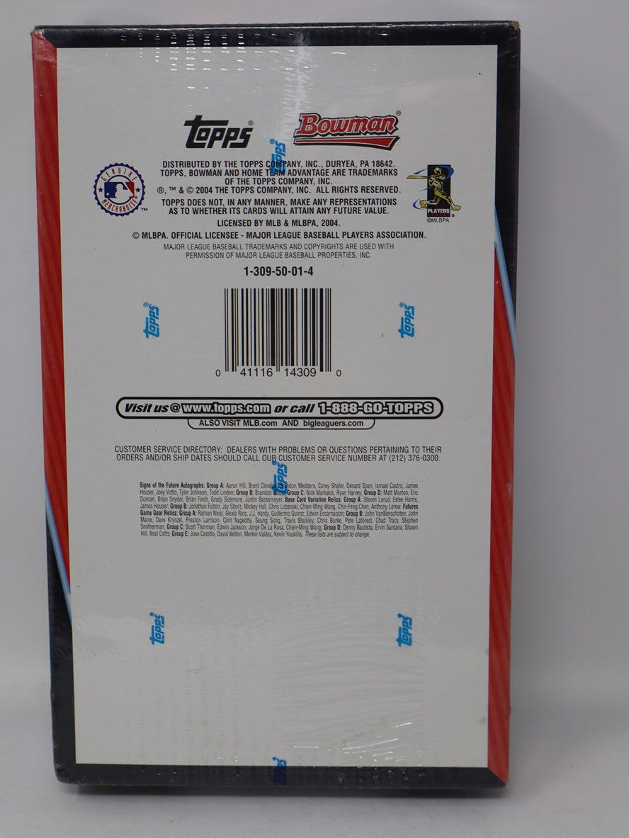 2004 Bowman Baseball Jumbo Box (HTA) (12/21)