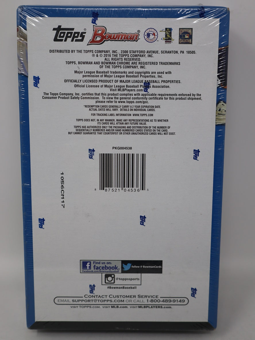 2016 Bowman Baseball Jumbo Box (Hobby) (12/32)