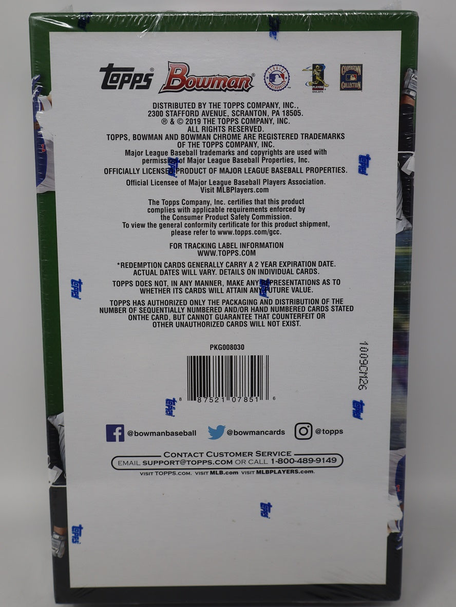 2019 Bowman Baseball Jumbo Box (Hobby) (12/32)