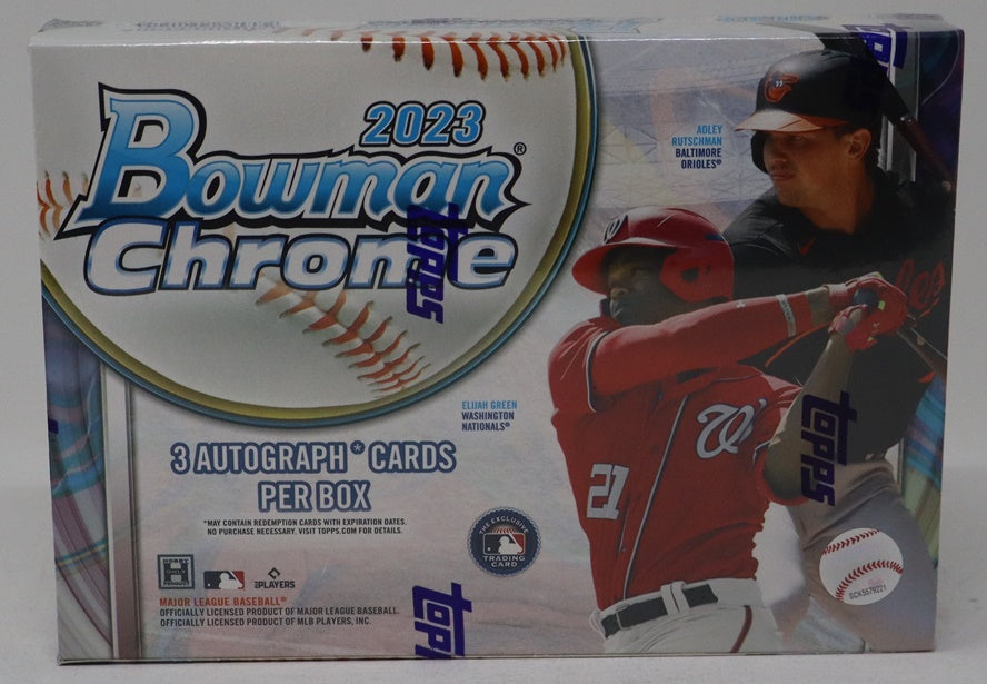2023 Bowman Chrome Baseball Box (HTA) (3 Autos)