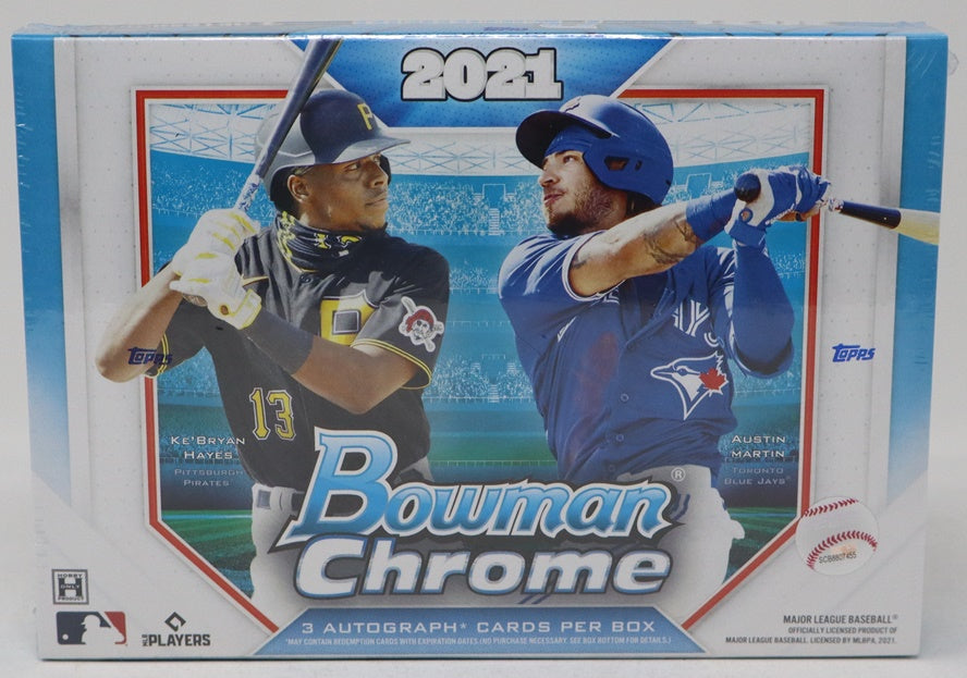 2021 Bowman Chrome Baseball Box (HTA) (3 Autos)