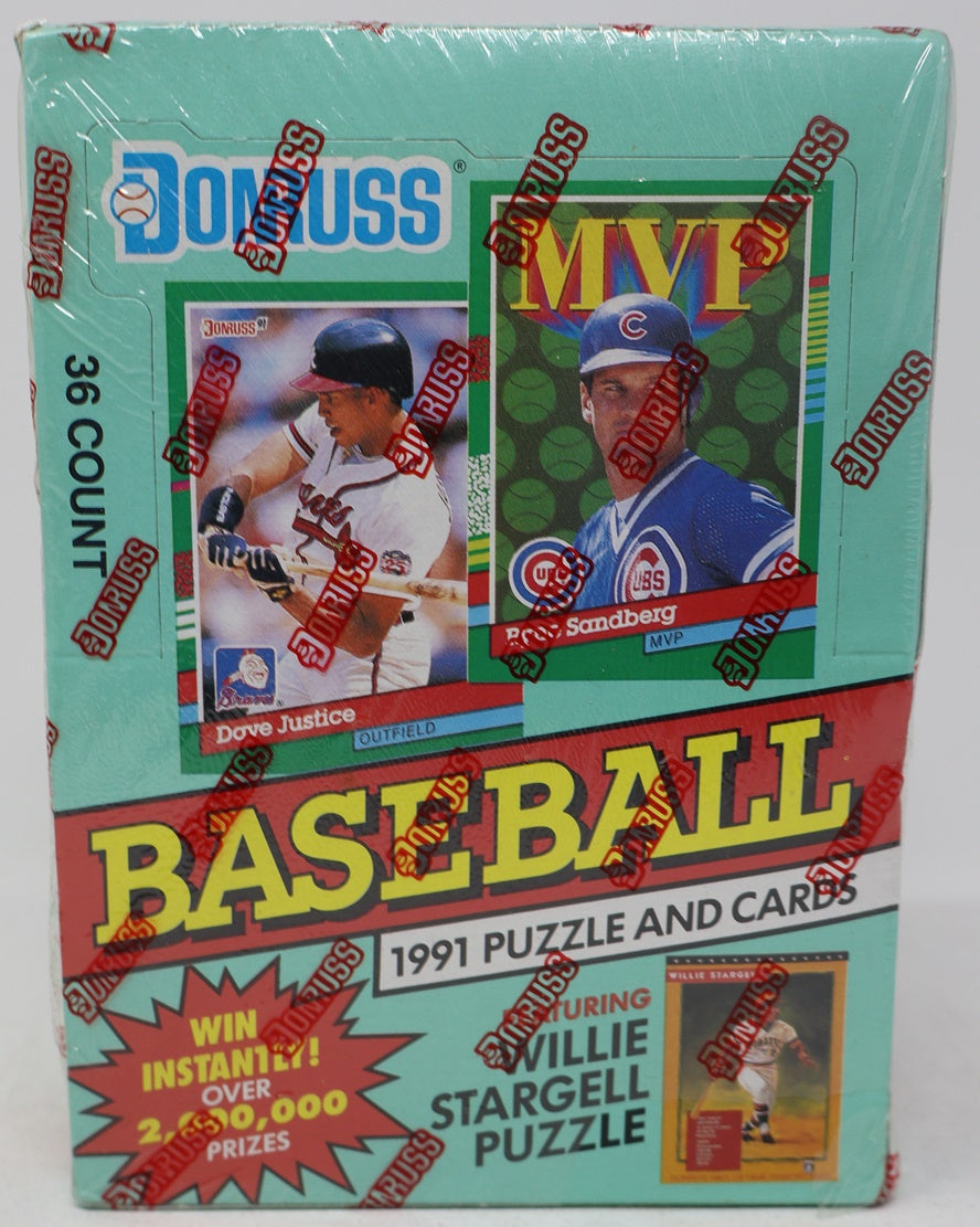 1991 Donruss Baseball Series 2 Wax Box