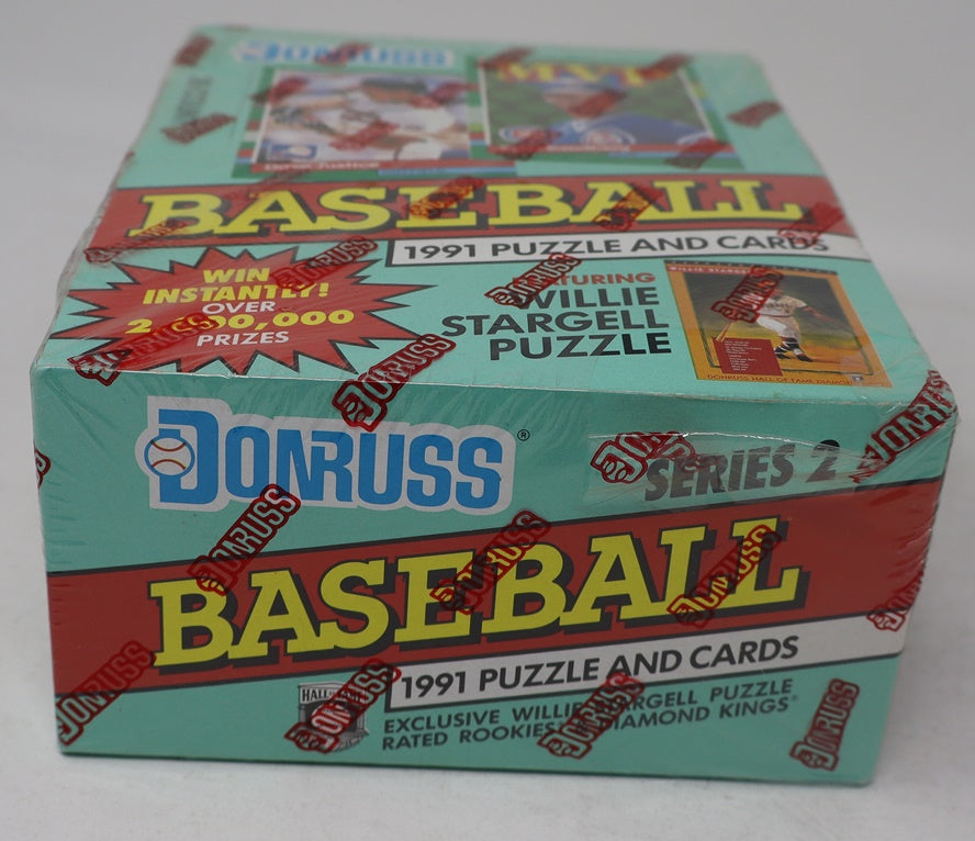 1991 Donruss Baseball Series 2 Wax Box