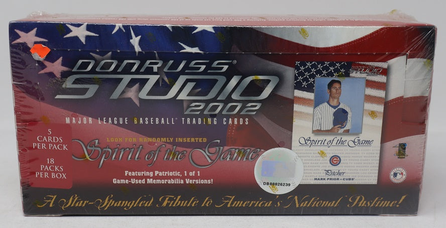 2002 Donruss Studio Baseball Box (Hobby)