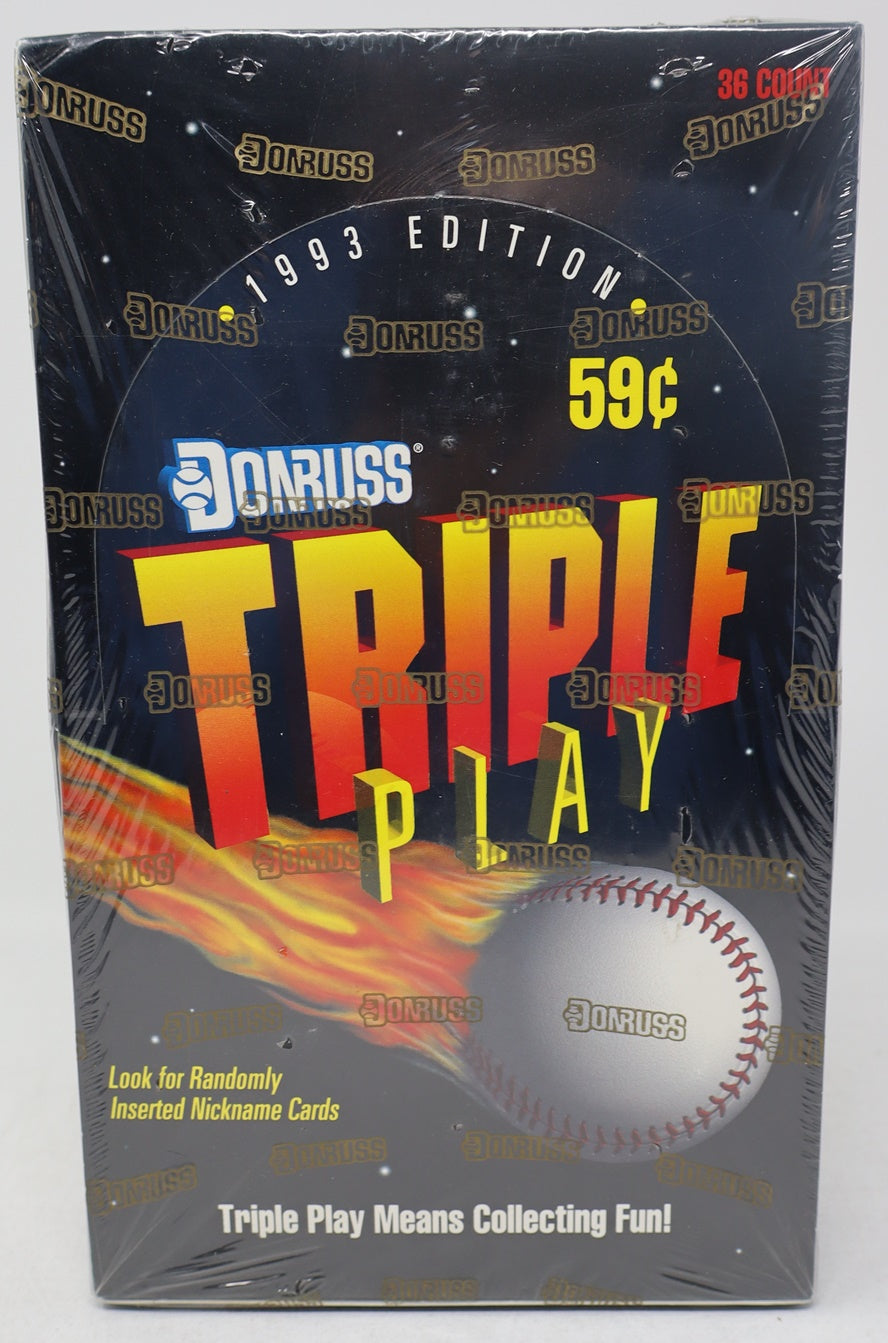 1993 Donruss Triple Play Baseball Box (Pre-Priced) (36/12)