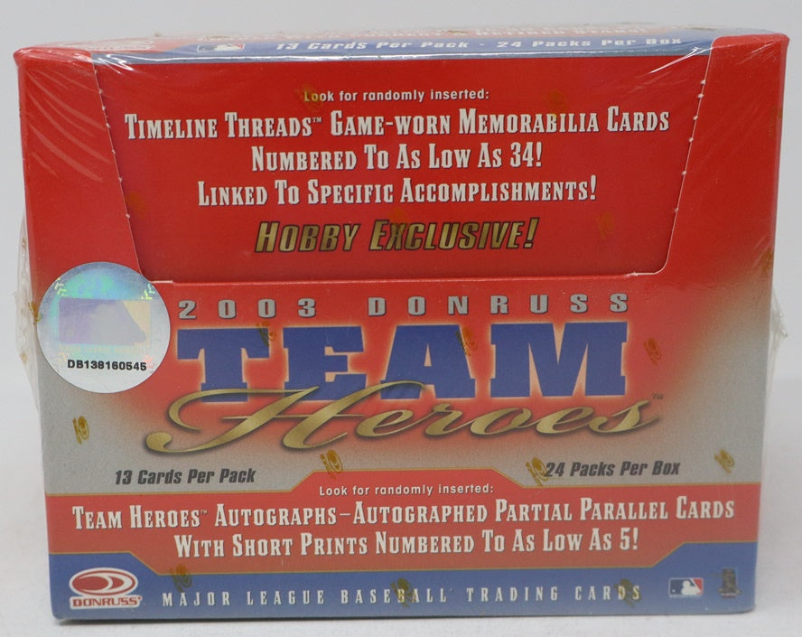 2003 Donruss Team Heroes Baseball Box (Hobby)