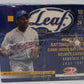 2003 Leaf Baseball Box (Hobby)