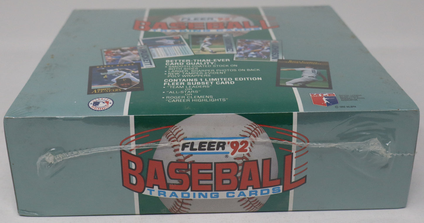 1992 Fleer Baseball Cello Box (24/31)