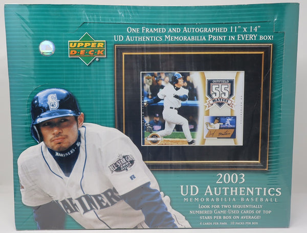 2003 Upper Deck Authentics Memorabilia Baseball Box (Hobby
