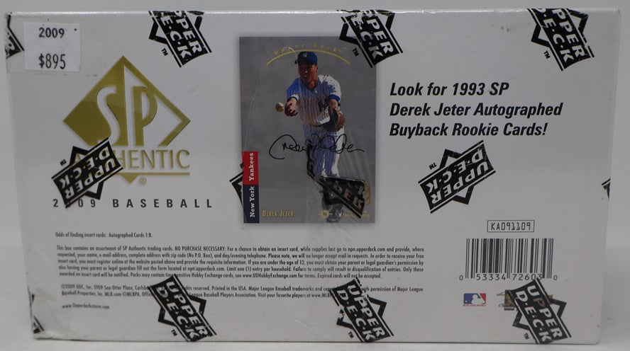 2009 Upper Deck SP Authentic Baseball Box (Hobby)