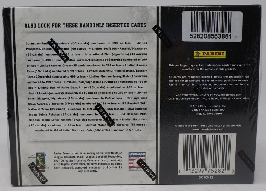 2011 Panini Limited Baseball Box (Hobby)
