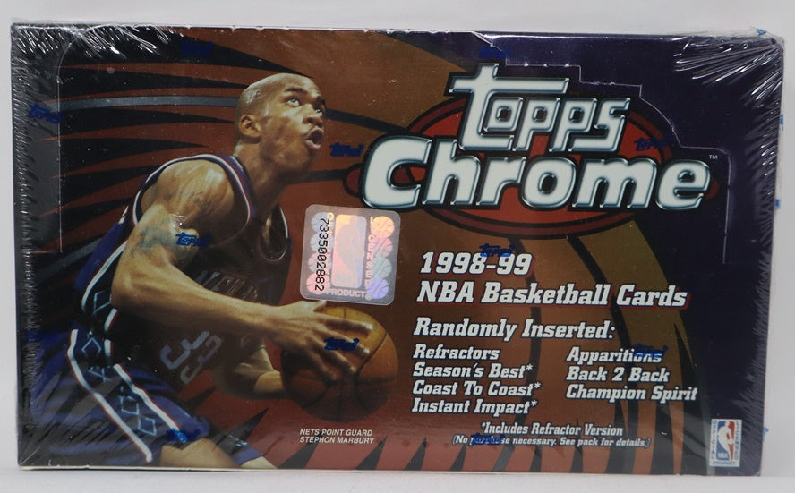 1998/99 Topps Chrome Basketball Box (Retail) (24/4)