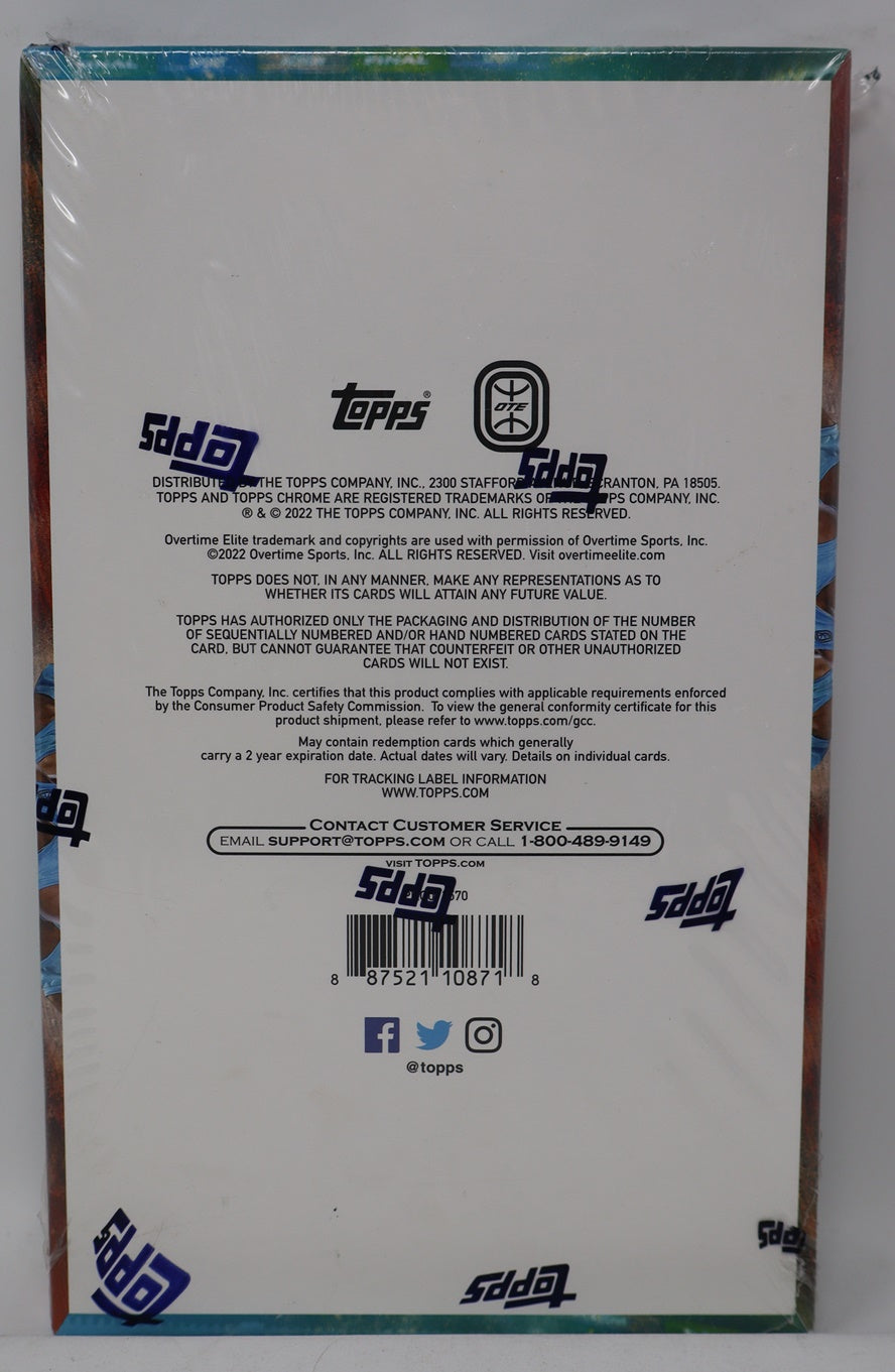 2021/22 Topps Chrome Overtime Elite Basketball Box (OTE) (Hobby) (18/4)