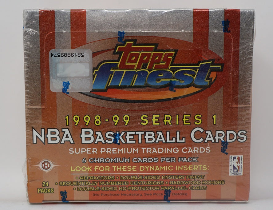 1998/99 Topps Finest Basketball Series 1 Box (Hobby) (24/6)