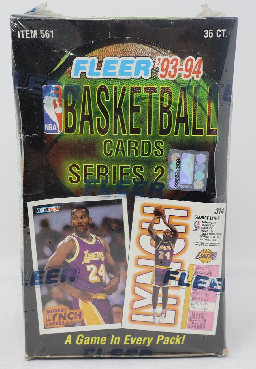 1993/94 Fleer Basketball Series 2 Box (36/15)