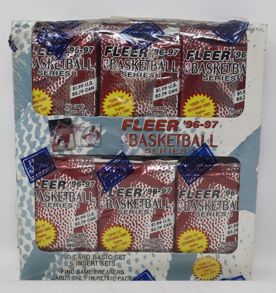 1996/97 Fleer Basketball Series 1 Box (Retail) (Magazine) (36/14)
