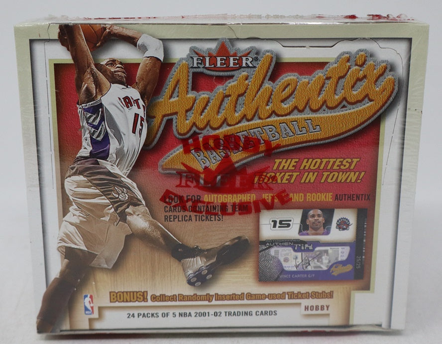 2001/02 Fleer Authentix Basketball Box (Hobby) (24/5)