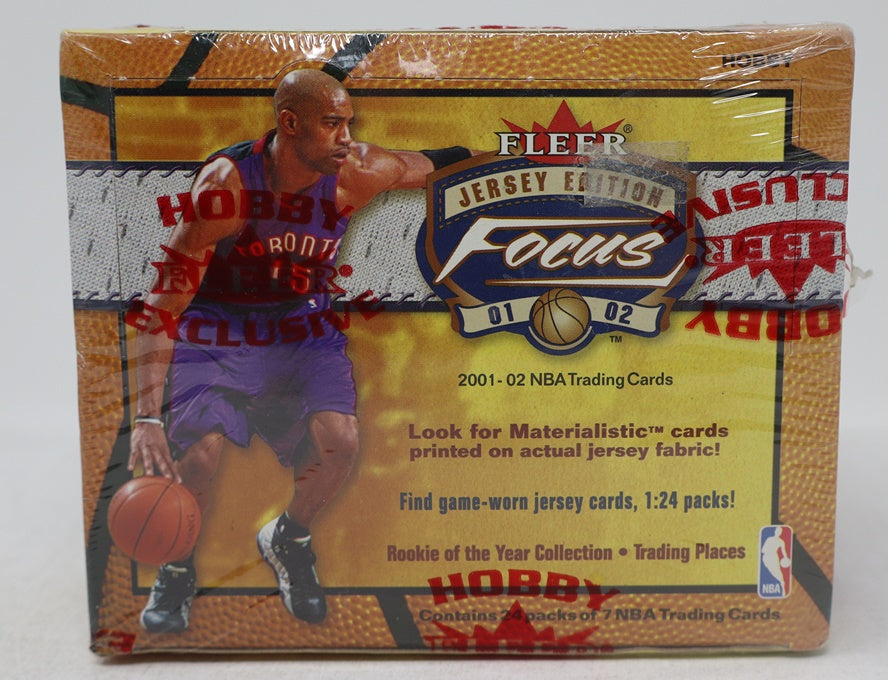2001/02 Fleer Focus Basketball Jersey Edition Box (Hobby) (24/7)