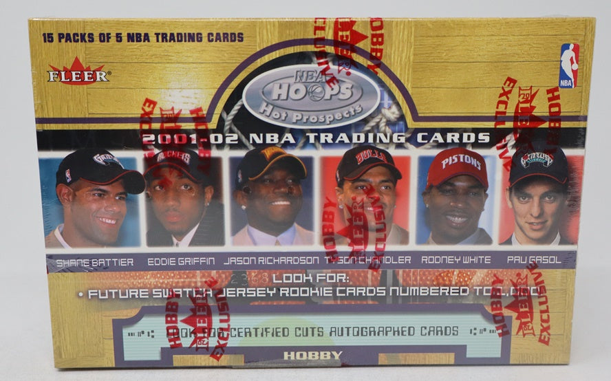 2001/02 Fleer NBA Hoops Hot Prospects Basketball Box (Hobby) (15/5)