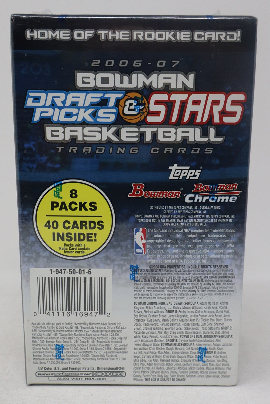 2006/07 Bowman Draft Picks & Stars Basketball Blaster Box (8/5)