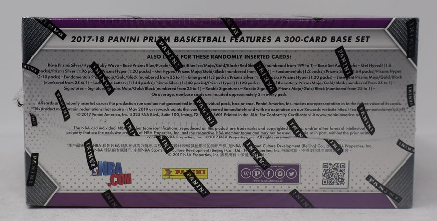 2017/18 Panini Prizm Basketball Box (Hobby) (12/12)