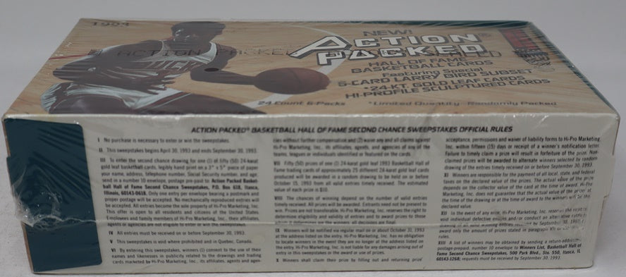 1993/94 Action Packed Basketball Series 1 Box (24/6)