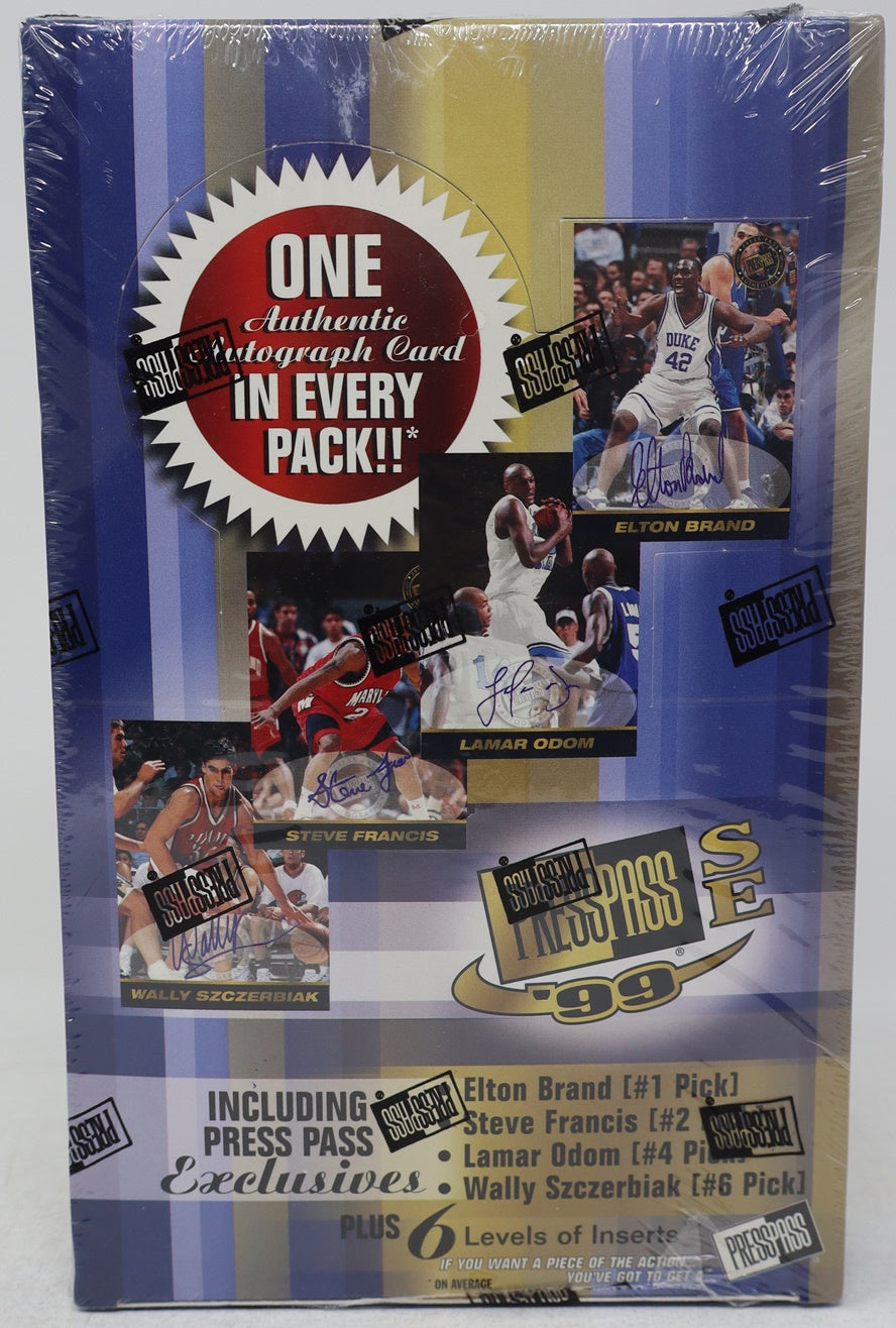 1999 1999/00 Press Pass SE Basketball Box (Hobby) (12/ 1 Autograph)
