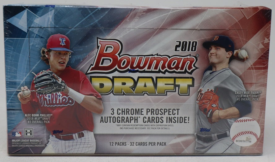2018 Bowman Draft Baseball Jumbo Box (Hobby) (12/32)