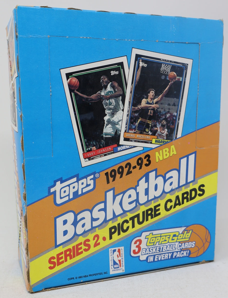 1992/93 Topps Basketball Series 2 Rack Box (24/45)