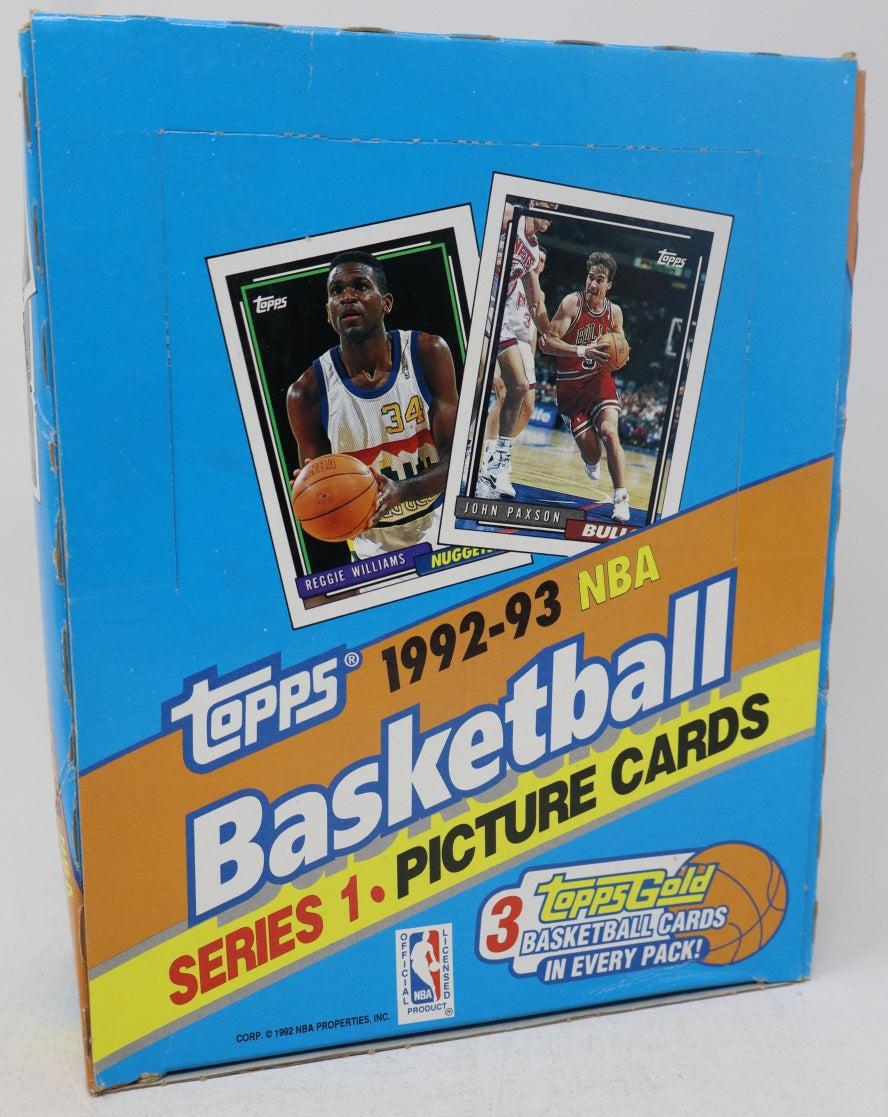 1992/93 Topps Basketball Series 1 Rack Box (24/45)