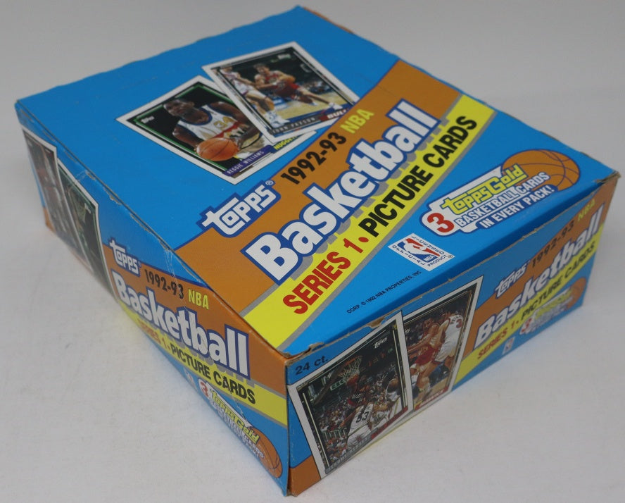 1992/93 Topps Basketball Series 1 Rack Box (24/45)