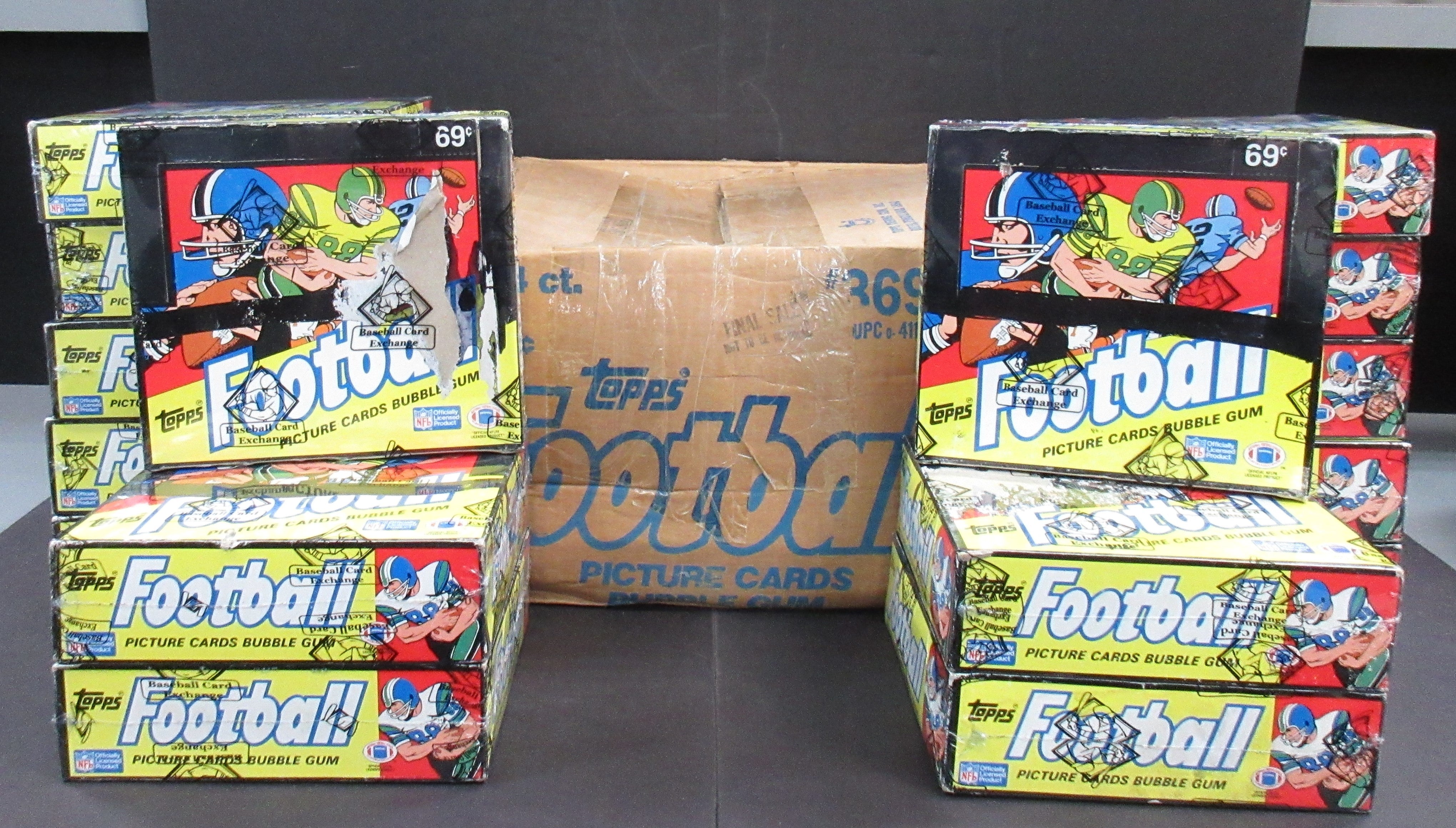 1987 Topps Football Cello Case (16 Box) (BBCE) (A)