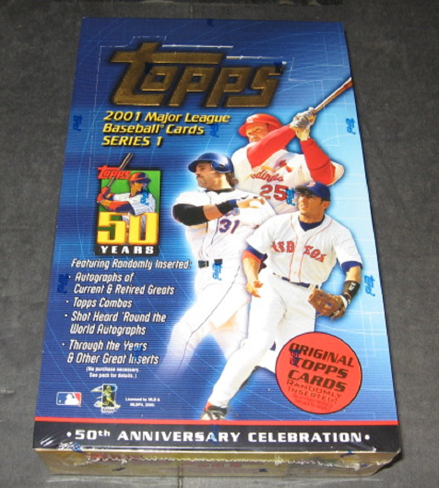 2001 Topps Baseball Series 1 Box (Retail) (36/10)