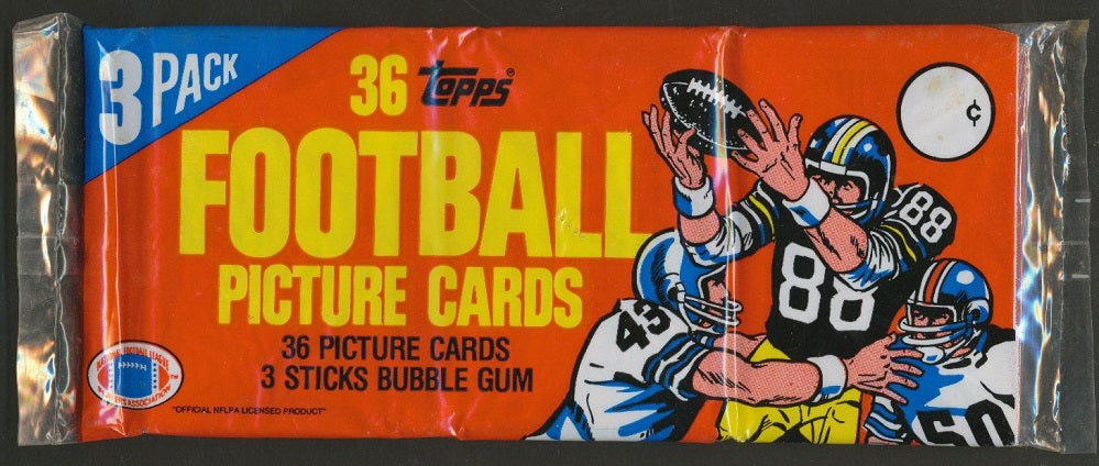 1983 Topps Football Unopened Grocery Rack Pack