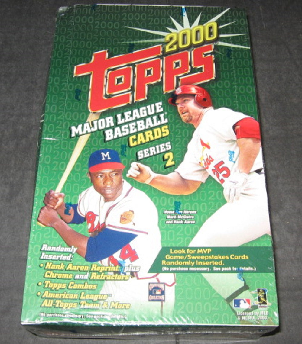 2000 Topps Baseball Series 2 Box (Retail)